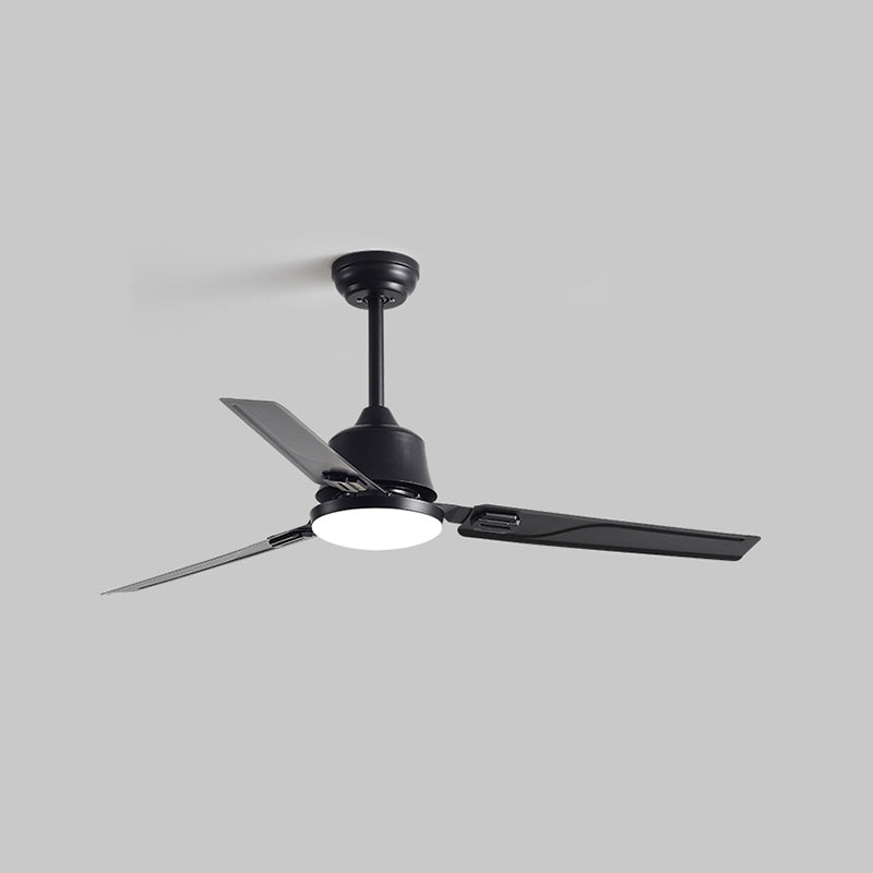 Contemporary 52" Ceiling Fan Lighting with Metal for Restaurant