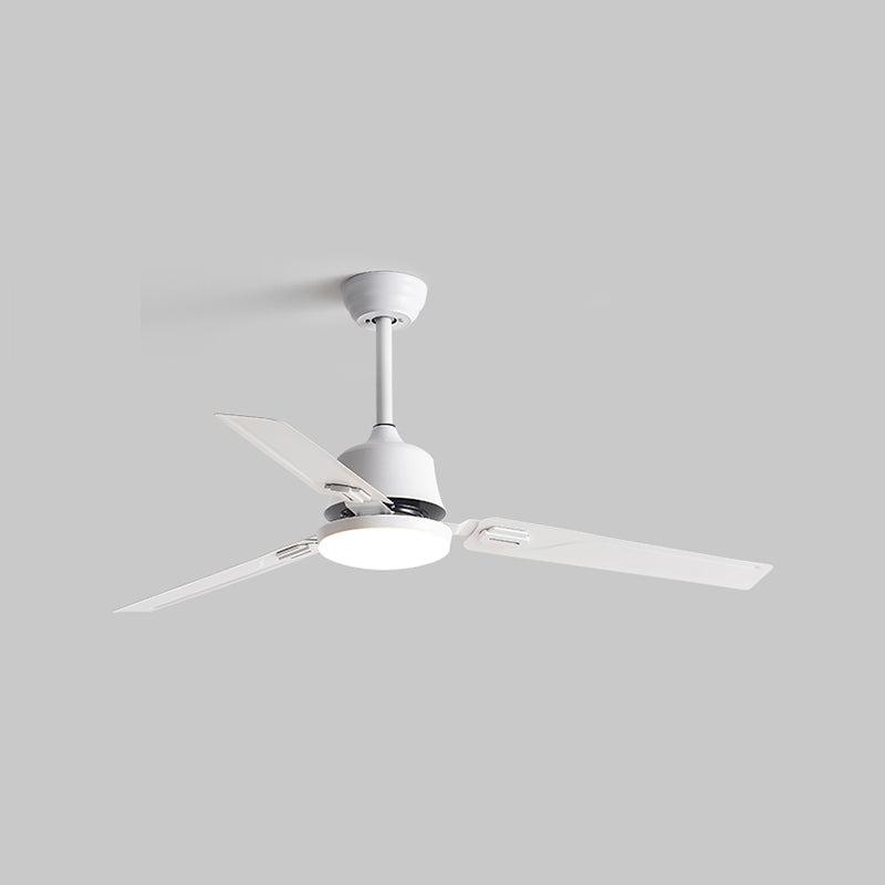 Contemporary 52" Ceiling Fan Lighting with Metal for Restaurant