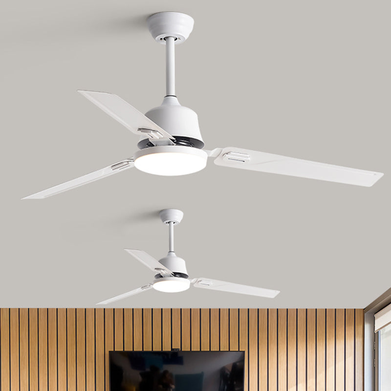 Contemporary 52" Ceiling Fan Lighting with Metal for Restaurant