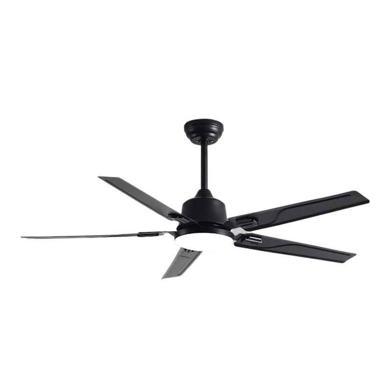 Contemporary 52" Ceiling Fan Lighting with Metal for Restaurant