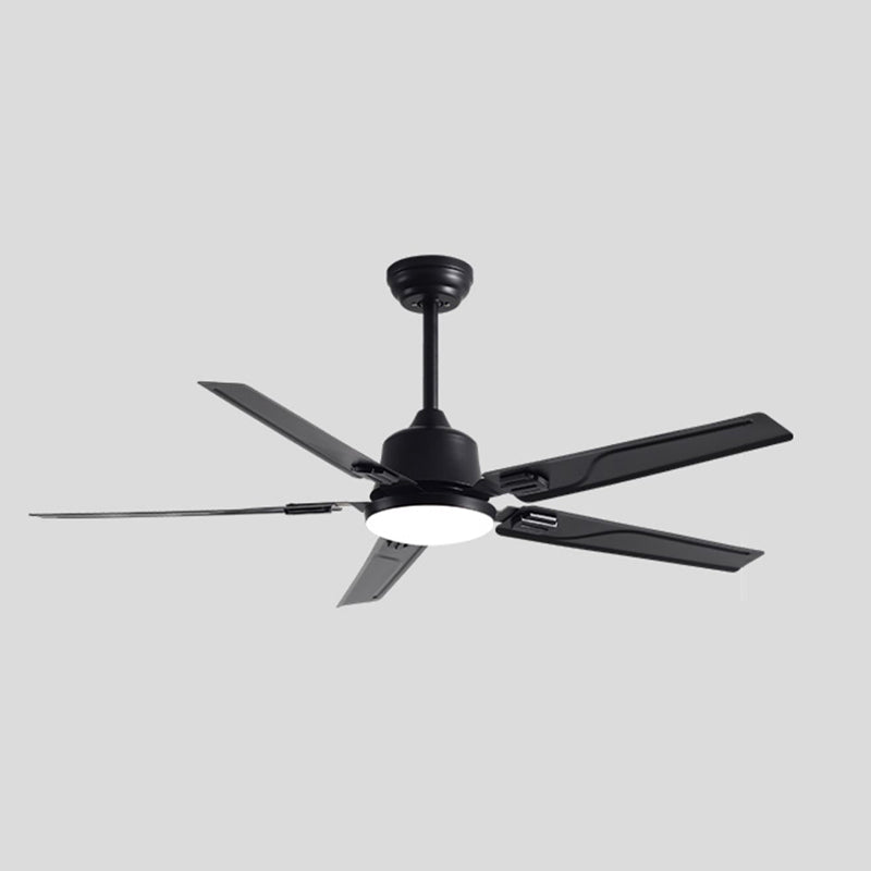 Contemporary 52" Ceiling Fan Lighting with Metal for Restaurant