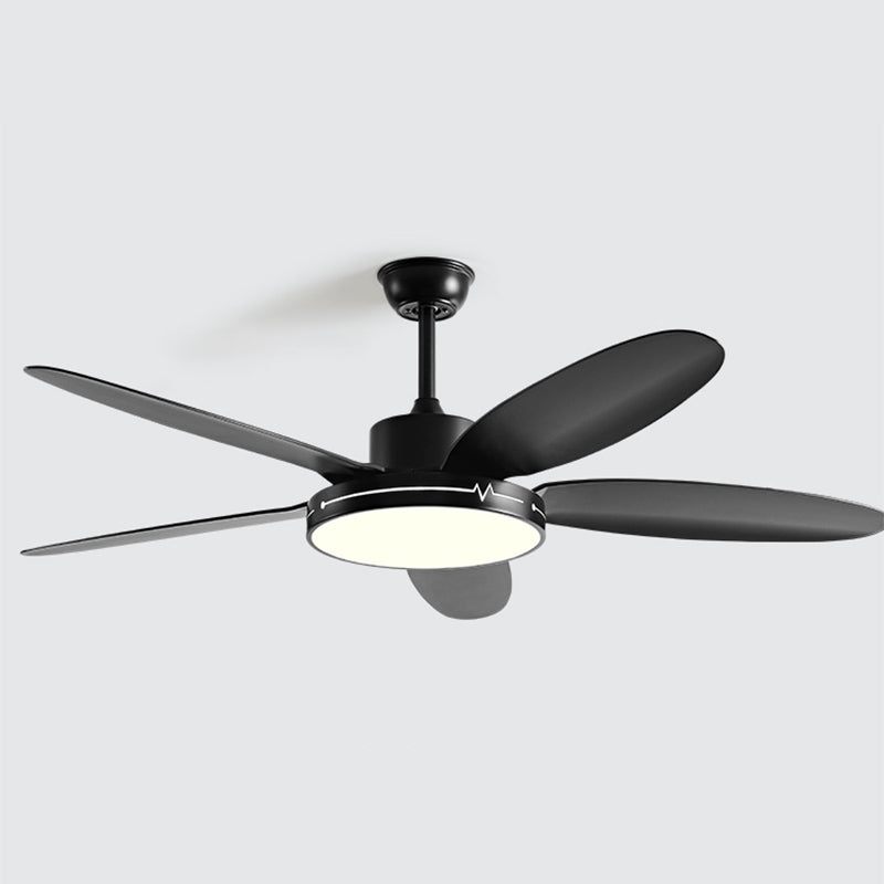 Simplicity 5-Blade Ceiling Fan Lighting with Metal for Dining Room