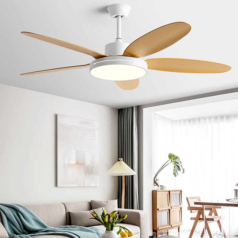 Simplicity 5-Blade Ceiling Fan Lighting with Metal for Dining Room