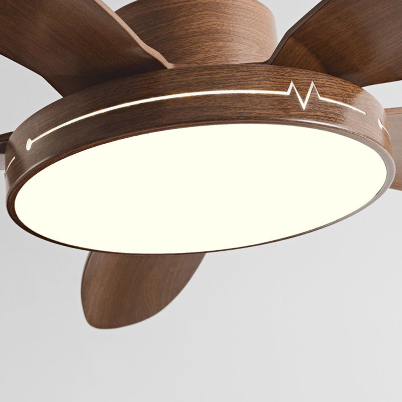 Simplicity 5-Blade Ceiling Fan Lighting with Metal for Dining Room