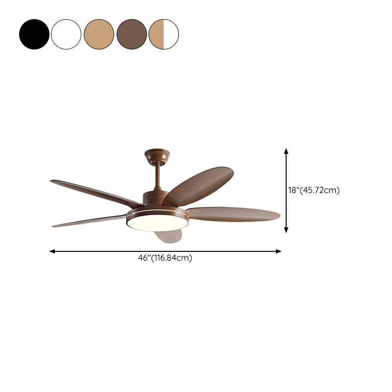 Simplicity 5-Blade Ceiling Fan Lighting with Metal for Dining Room