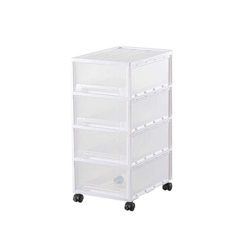 Modern Vertical Filing Cabinet Plastic Transparent Drawers File Cabinet