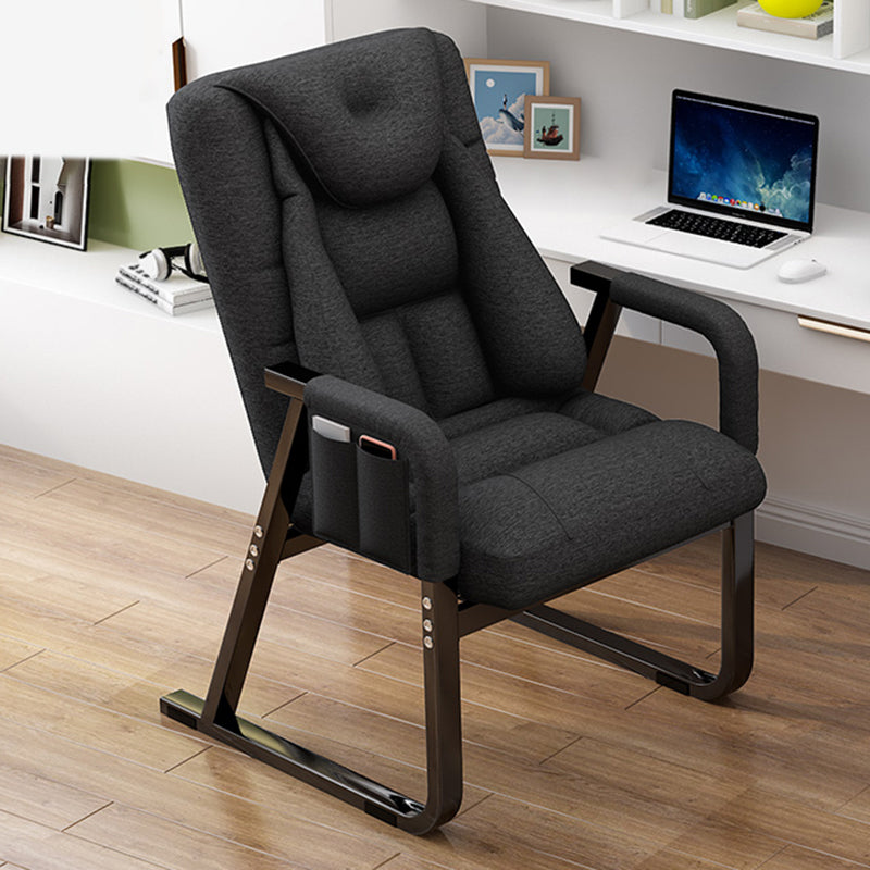 Metal Single Ergonimic Recliner with Side Pockets Adjustable Lumbar Support