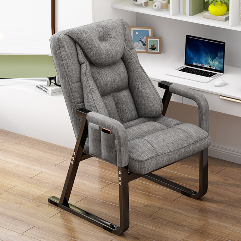 Metal Single Ergonimic Recliner with Side Pockets Adjustable Lumbar Support