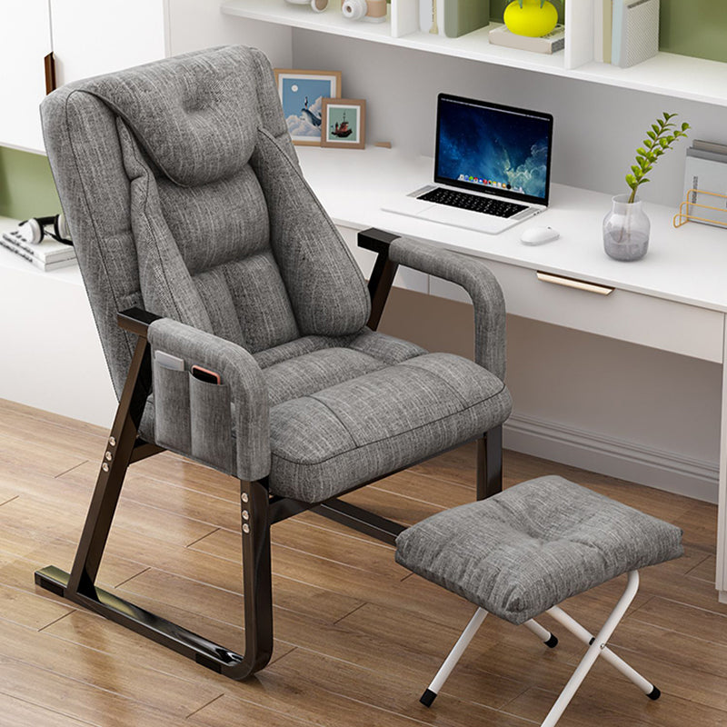 Metal Single Ergonimic Recliner with Side Pockets Adjustable Lumbar Support