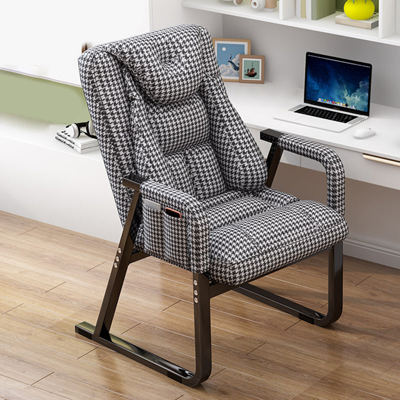 Metal Single Ergonimic Recliner with Side Pockets Adjustable Lumbar Support