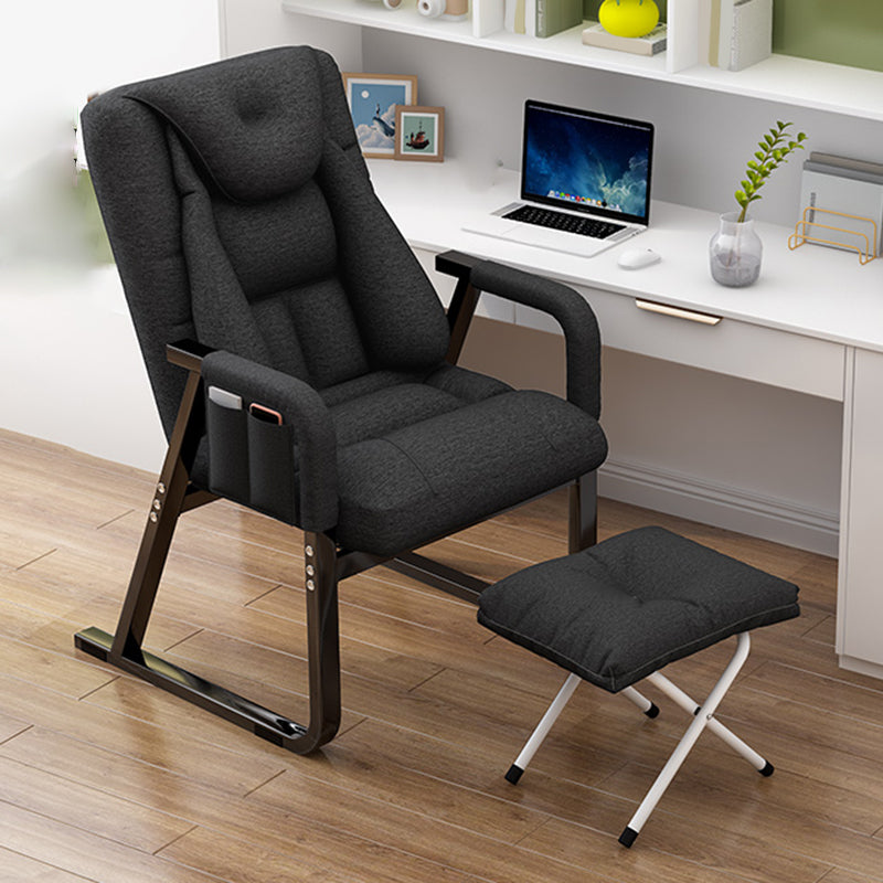 Metal Single Ergonimic Recliner with Side Pockets Adjustable Lumbar Support