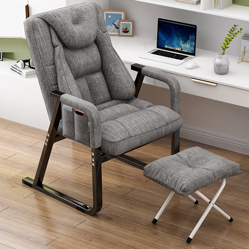 Metal Single Ergonimic Recliner with Side Pockets Adjustable Lumbar Support