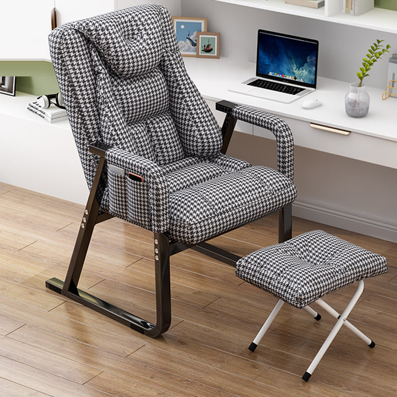 Metal Single Ergonimic Recliner with Side Pockets Adjustable Lumbar Support