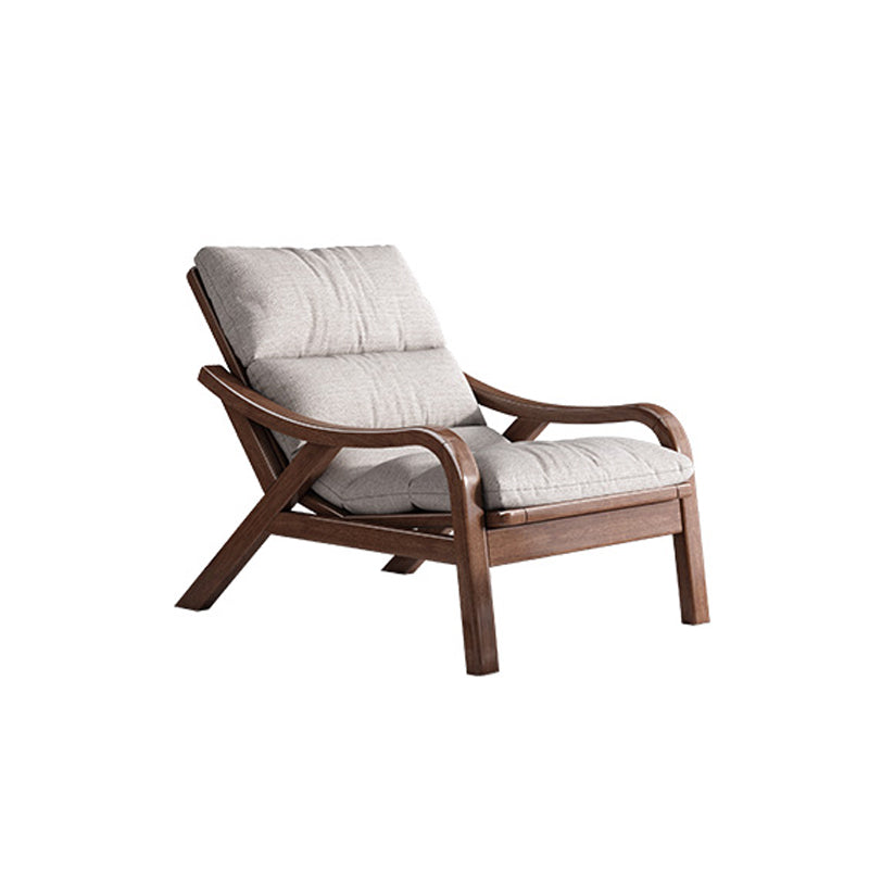 Traditional Recliner Chair with Solid Wood Legs and Arms Indoor Chair