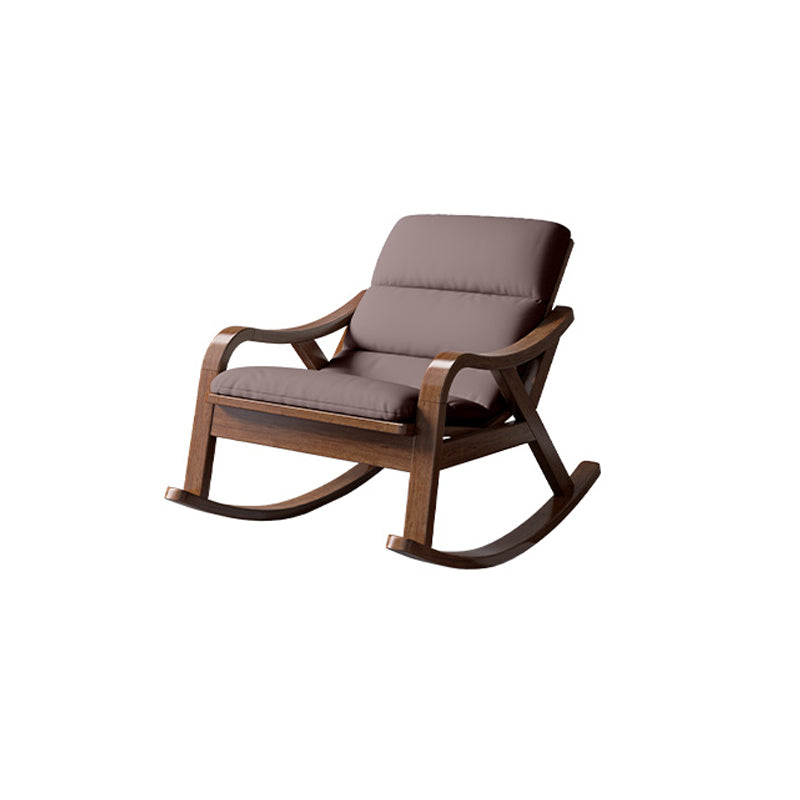 Traditional Recliner Chair with Solid Wood Legs and Arms Indoor Chair