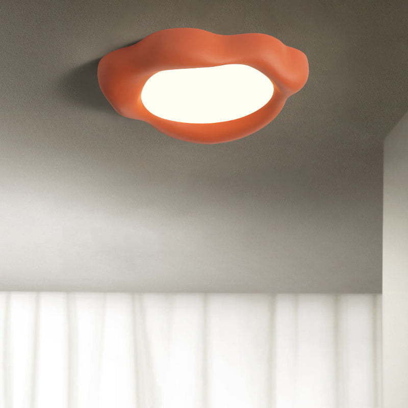 Unique LED Flush Mount Nordic Steel and Acrylic Ceiling Flush