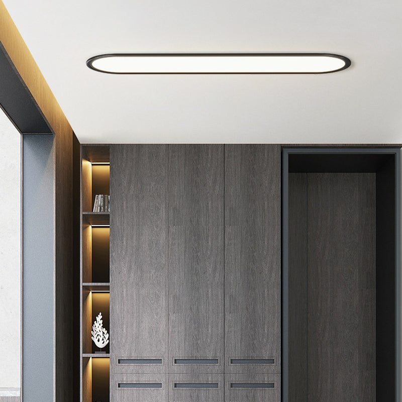 Minimalism Ceiling Light Fixture Flat Panel LED Flush Mount for Corridor