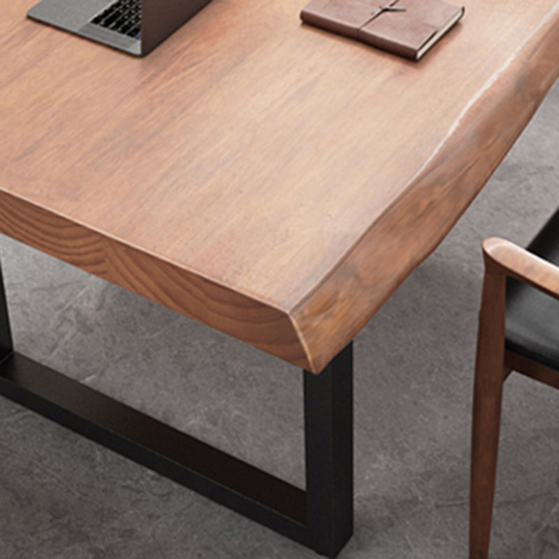 Solid Wood Writing Desk Industrial Style Rectangular Desk for Office