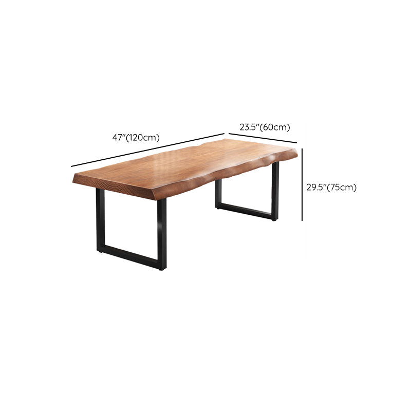 Solid Wood Writing Desk Industrial Style Rectangular Desk for Office