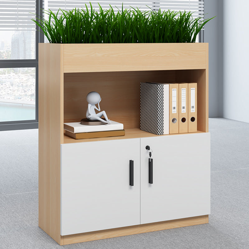 Modern Filing Cabinet Lateral Wood Filing Cabinet with Locking Storage