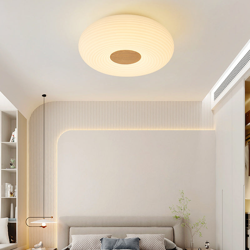 Drum Shape Flush Ceiling Light Modern Flush Mount Ceiling Fixture for Bedroom