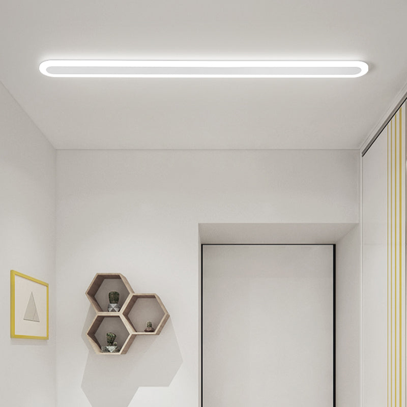 Linear Ceiling Light Fixture Simple Flush Mount for Corridor