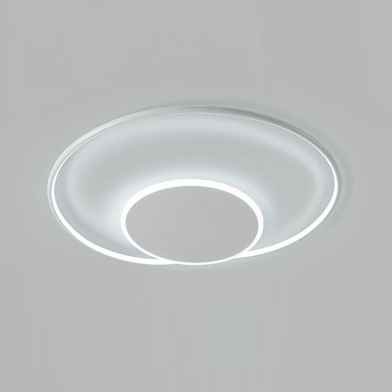 Unique Shape Flush Lighting Modern Metal 2 Lights Flush Mount Lighting