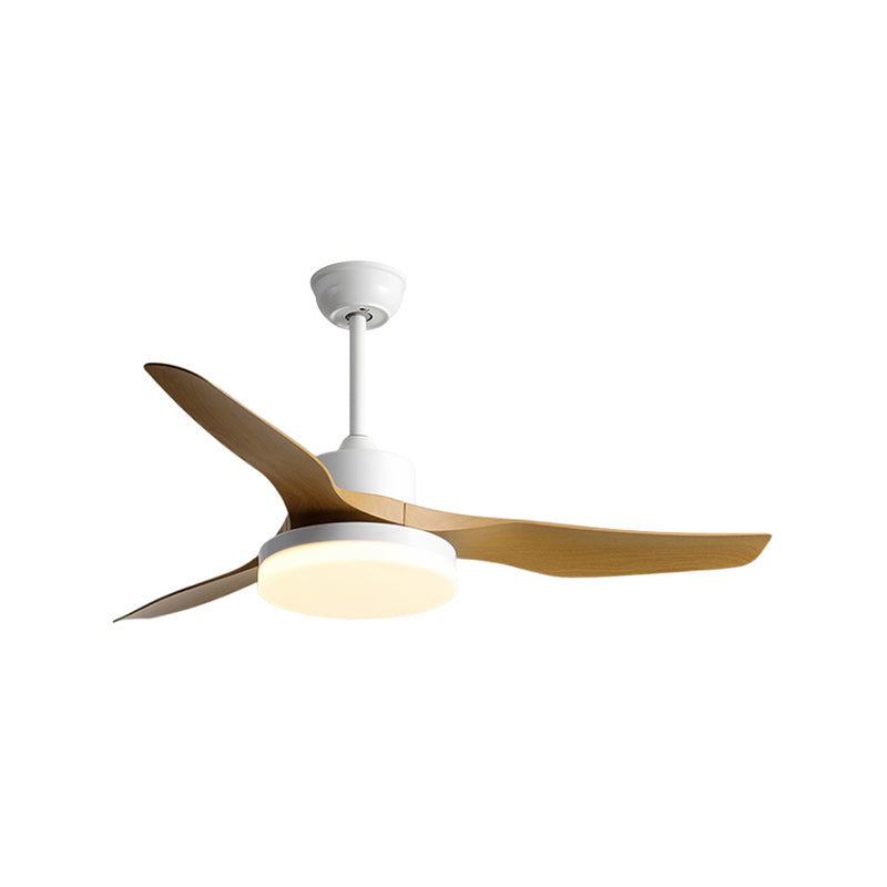 Nordic Style 3-Blade Metal Ceiling Fan Lighting for Dining Room