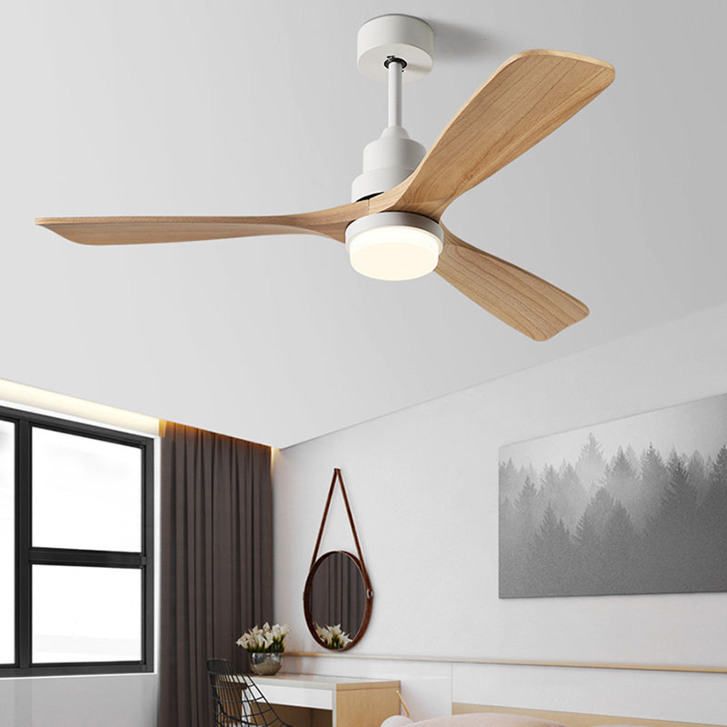 Nordic 3-Blade Ceiling Fan Lighting with Metal for Dining Room