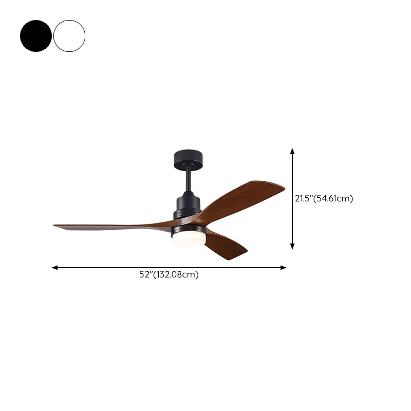 Nordic 3-Blade Ceiling Fan Lighting with Metal for Dining Room