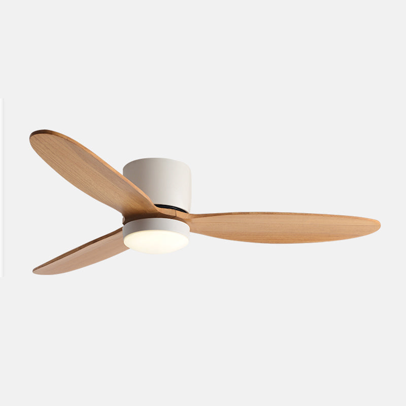 Simplicity LED Ceiling Fan Lighting with Wood for Dining Room