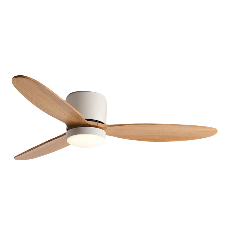 Simplicity LED Ceiling Fan Lighting with Wood for Dining Room