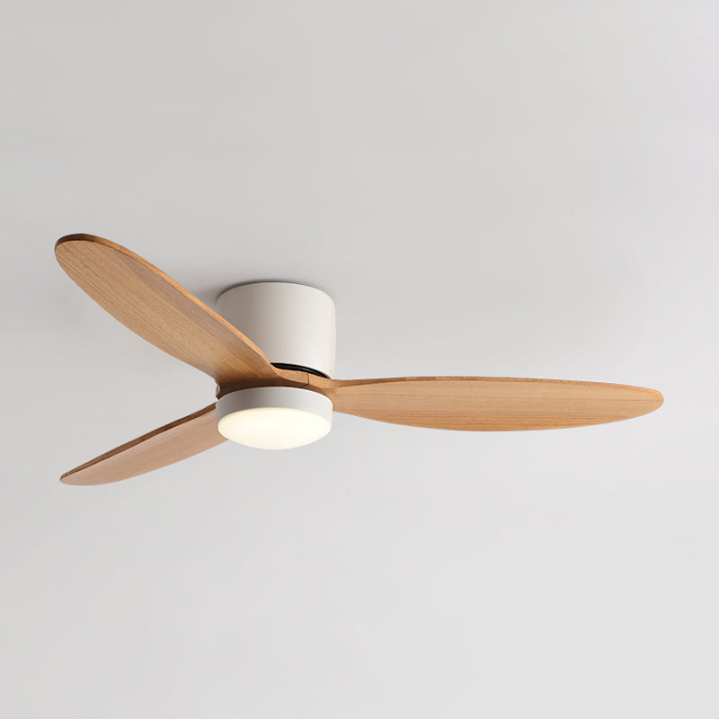 Simplicity LED Ceiling Fan Lighting with Wood for Dining Room