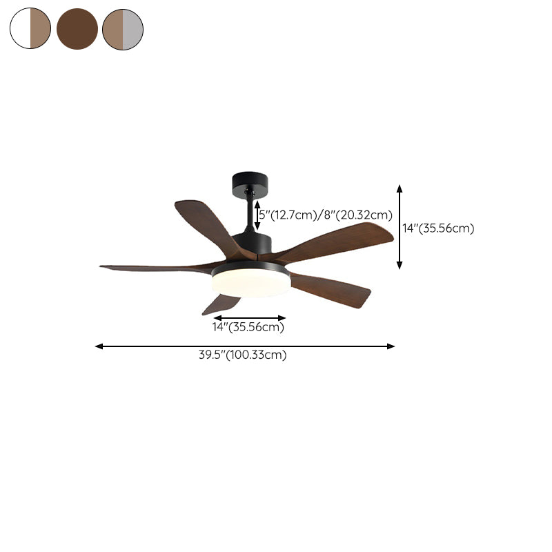 Contemporary Ceiling Fan Light Fixture Colorful LED Ceiling Lamp