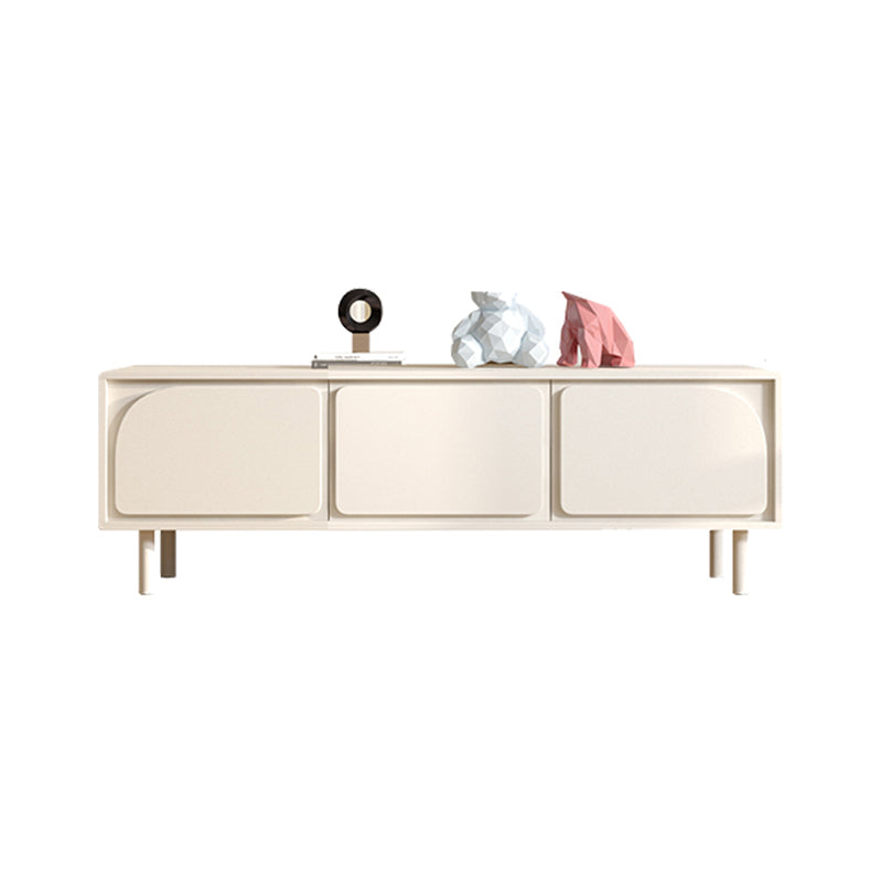 Contemporary TV Stand Console White Media Console for Living Room