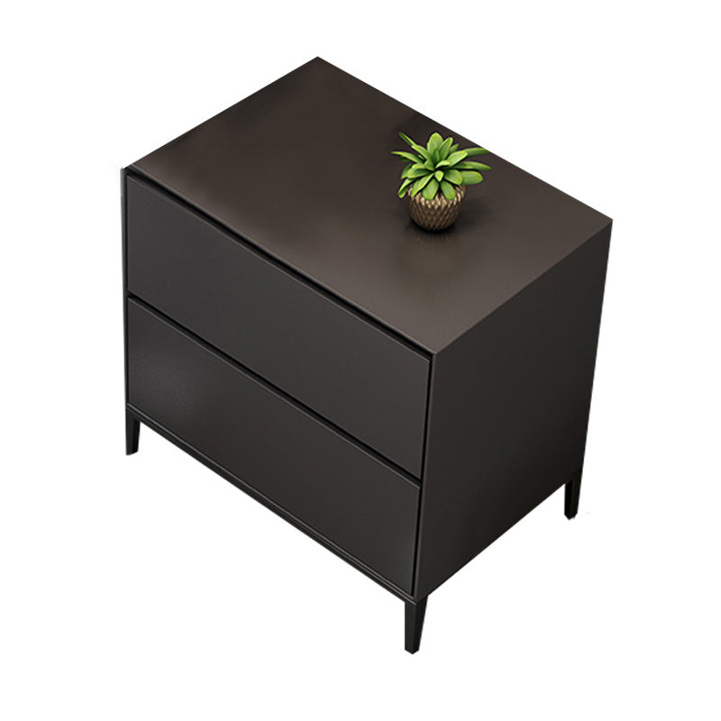 Drawer Storage Modern Accent Table Nightstand Antique Finish Bed Nightstand