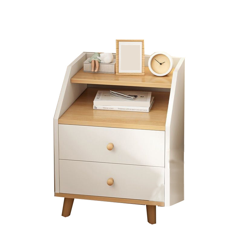 Wooden Bed Nightstand Modern Accent Table Nightstand for Bedroom