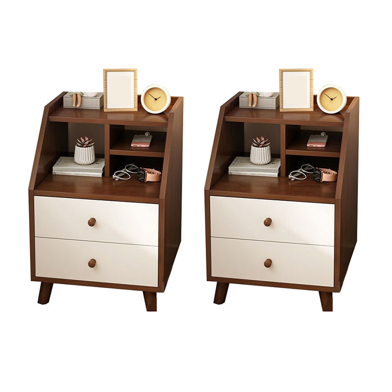 Wooden Bed Nightstand Modern Accent Table Nightstand for Bedroom