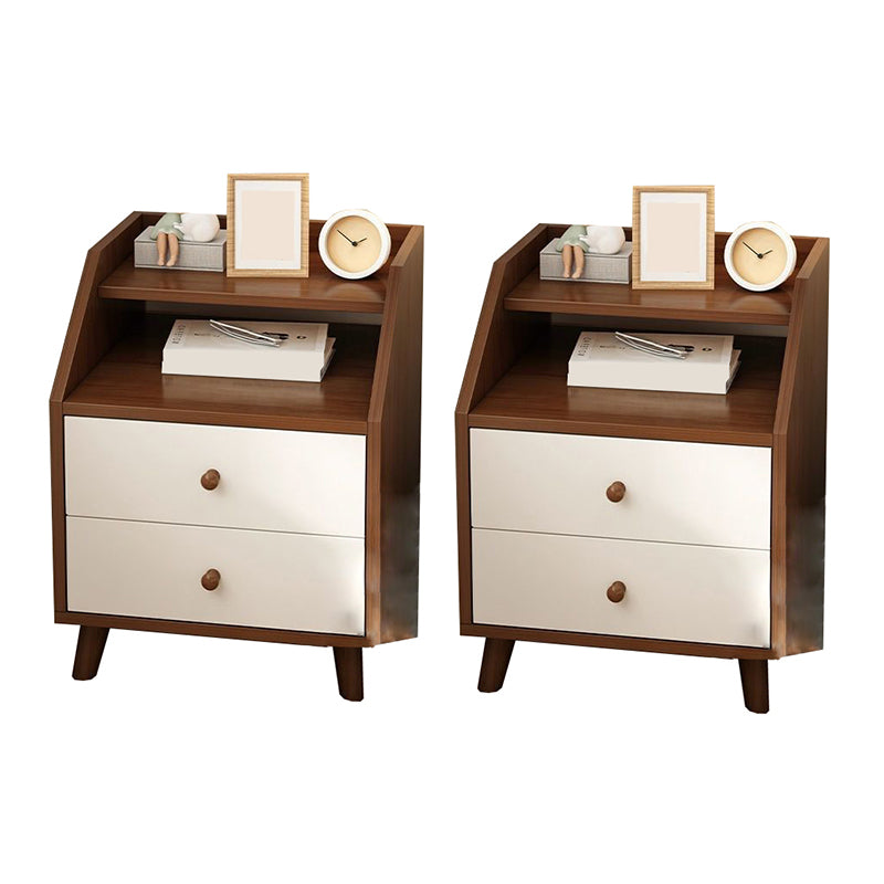 Wooden Bed Nightstand Modern Accent Table Nightstand for Bedroom