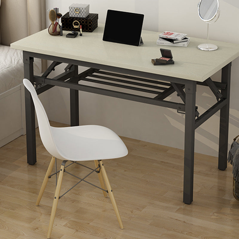 Contemporary Style Wood Office Desk Rectangular Shape Task Desk in Grey and Black