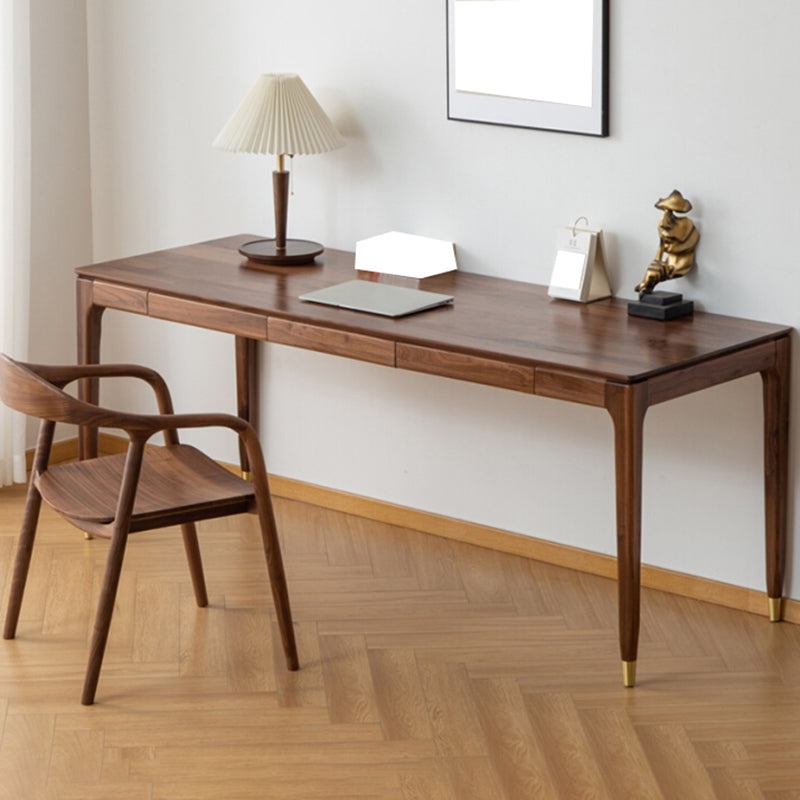 Contemporary Solid Wood Writing Desk Living Room Rectangular Office Desk