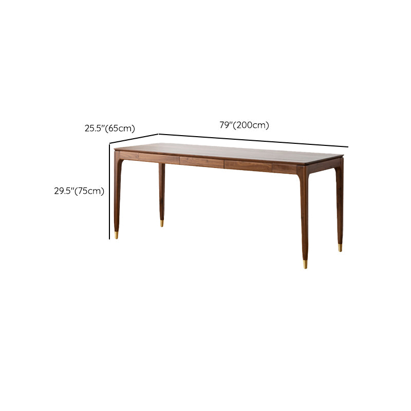 Contemporary Solid Wood Writing Desk Living Room Rectangular Office Desk