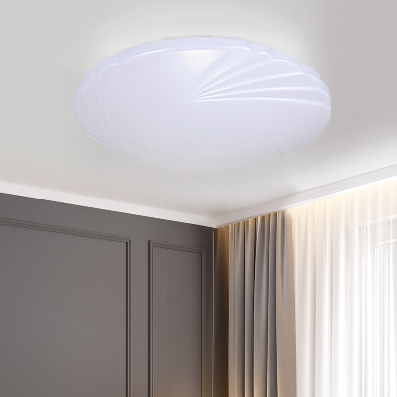 7,5 "/9" /12 " Dia Minimalist Acrylic Shade Flush Mount Lighting White LED Ceiling Flush Mount for Bedroom