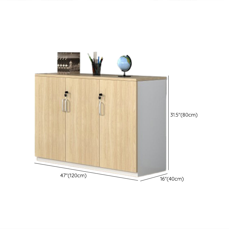 Nordic Storage Filing Cabinet Wooden Frame Locking Filing Cabinet