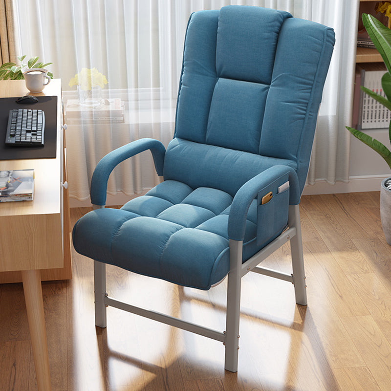 Ergonimic Recliner with Lumbar Support and Storage Metal legs