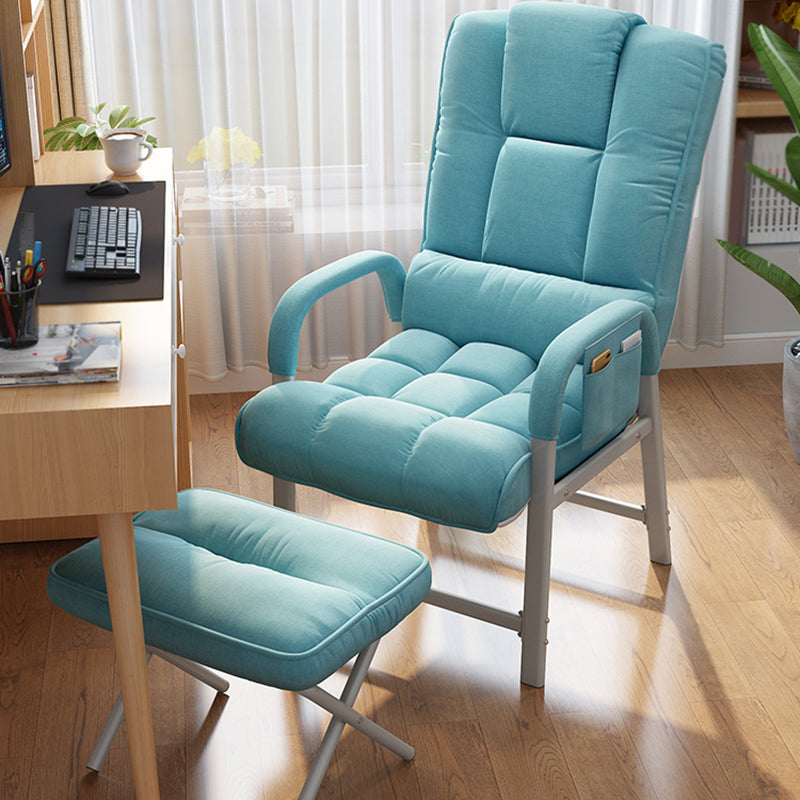 Ergonimic Recliner with Lumbar Support and Storage Metal legs