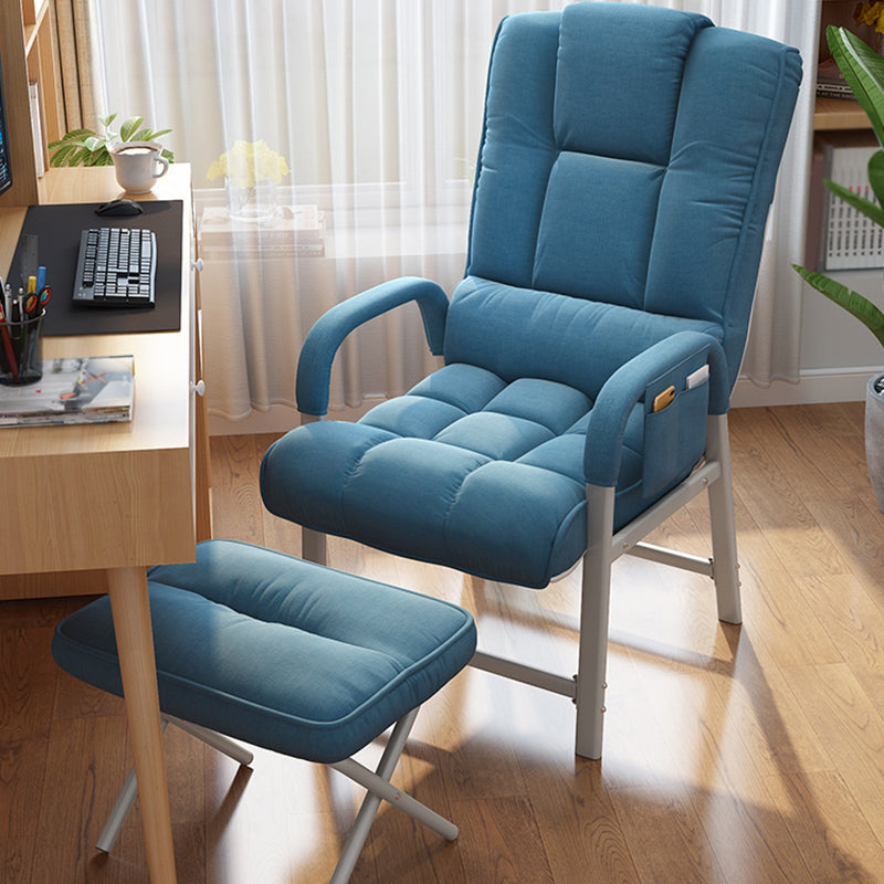 Ergonimic Recliner with Lumbar Support and Storage Metal legs