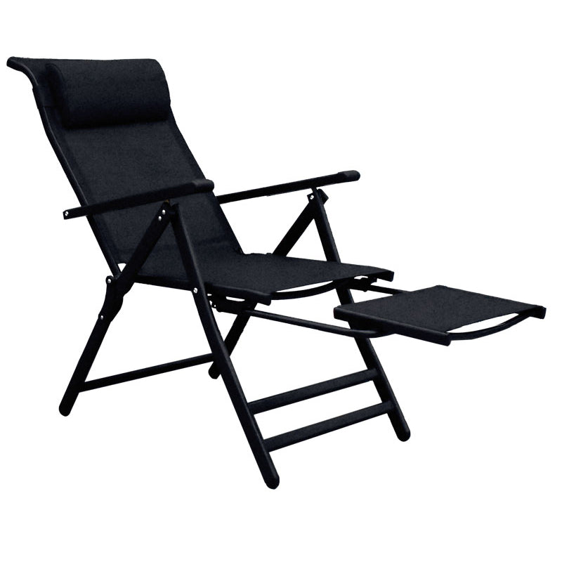 Modern Metal Single Ergonimic Recliner with Pillow Adjustable Solid Color