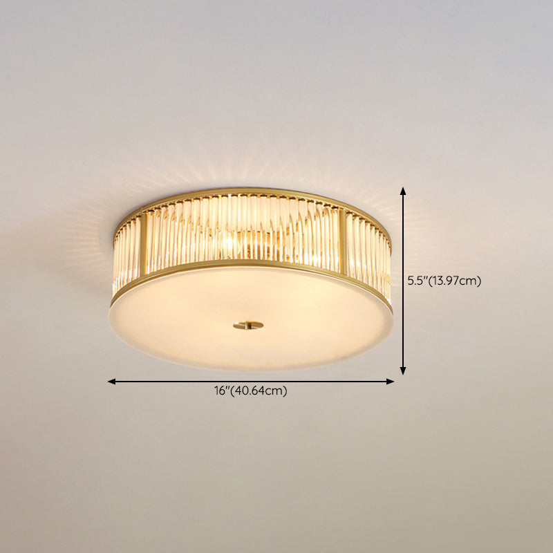 Modern Ceiling Light Minimalist Flush Mount Ceiling Light Fixture with Glass Shade