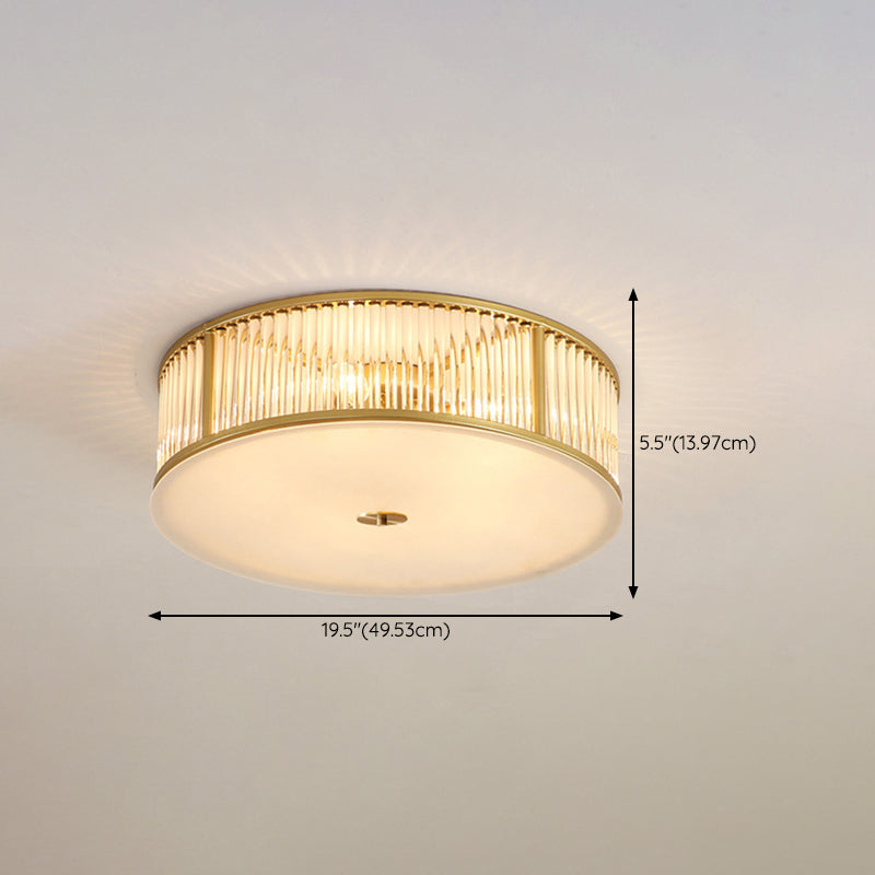 Modern Ceiling Light Minimalist Flush Mount Ceiling Light Fixture with Glass Shade